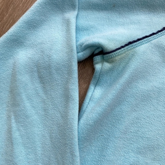 Vintage Y2K 00’s 08’ PINK Victoria's Secret Light Blue Peace Sign Zip Up Hoodie - Picture 6 of 16